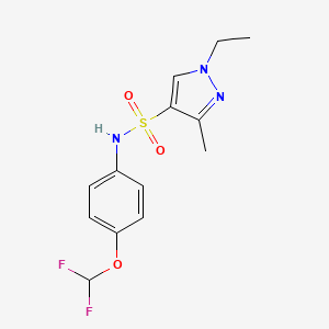 N-[4-(difluoromethoxy)phenyl]-1-ethyl-3-methyl-1H-pyrazole-4-sulfonamide