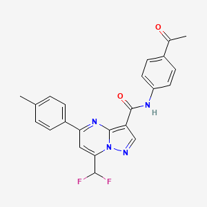 N-(4-acetylphenyl)-7-(difluoromethyl)-5-(4-methylphenyl)pyrazolo[1,5-a]pyrimidine-3-carboxamide