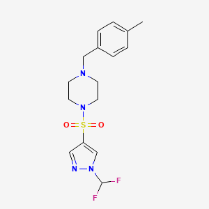 1-{[1-(difluoromethyl)-1H-pyrazol-4-yl]sulfonyl}-4-(4-methylbenzyl)piperazine