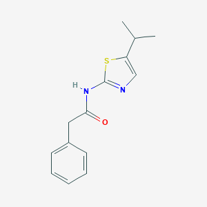 molecular formula C14H16N2OS B109593 2-phenyl-N-(5-propan-2-yl-2-thiazolyl)acetamide CAS No. 267654-00-2
