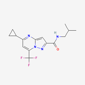 5-cyclopropyl-N-isobutyl-7-(trifluoromethyl)pyrazolo[1,5-a]pyrimidine-2-carboxamide