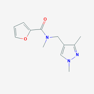 N-[(1,3-dimethyl-1H-pyrazol-4-yl)methyl]-N-methylfuran-2-carboxamide