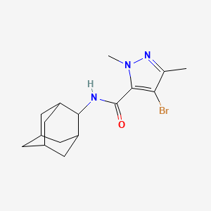 N-(2-adamantyl)-4-bromo-1,3-dimethyl-1H-pyrazole-5-carboxamide