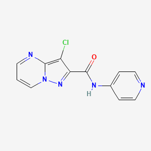 3-chloro-N-(pyridin-4-yl)pyrazolo[1,5-a]pyrimidine-2-carboxamide