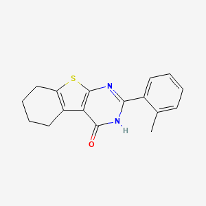 molecular formula C17H16N2OS B10959506 2-(2-methylphenyl)-5,6,7,8-tetrahydro[1]benzothieno[2,3-d]pyrimidin-4(3H)-one 