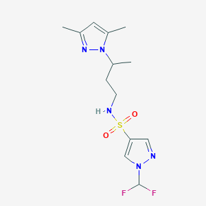 1-(difluoromethyl)-N-[3-(3,5-dimethyl-1H-pyrazol-1-yl)butyl]-1H-pyrazole-4-sulfonamide