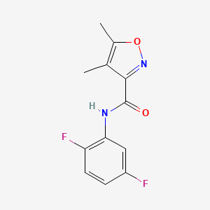 N-(2,5-difluorophenyl)-4,5-dimethyl-1,2-oxazole-3-carboxamide