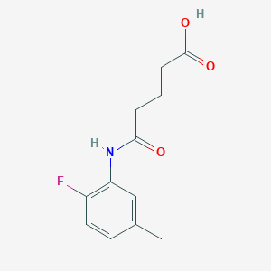 5-[(2-Fluoro-5-methylphenyl)amino]-5-oxopentanoic acid