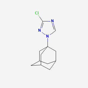 molecular formula C12H16ClN3 B10959688 3-chloro-1-(tricyclo[3.3.1.1~3,7~]dec-1-yl)-1H-1,2,4-triazole 