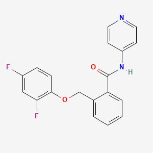 2-[(2,4-difluorophenoxy)methyl]-N-(pyridin-4-yl)benzamide