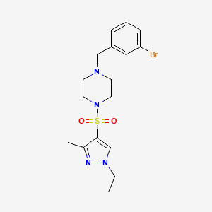 1-(3-bromobenzyl)-4-[(1-ethyl-3-methyl-1H-pyrazol-4-yl)sulfonyl]piperazine