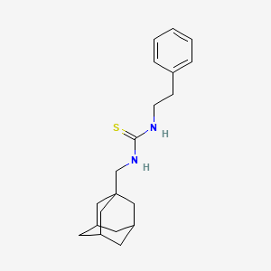 molecular formula C20H28N2S B10959788 N-(1-Adamantylmethyl)-N'-phenethylthiourea 