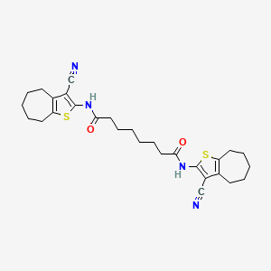 N,N'-bis(3-cyano-5,6,7,8-tetrahydro-4H-cyclohepta[b]thiophen-2-yl)octanediamide