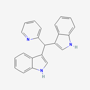 3,3'-(2-pyridinylmethylene)bis-1H-indole