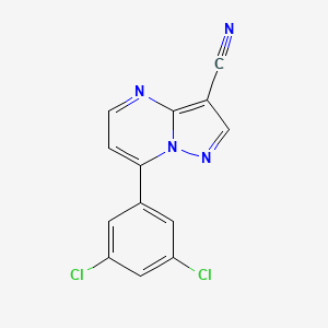 7-(3,5-Dichlorophenyl)pyrazolo[1,5-a]pyrimidine-3-carbonitrile