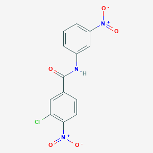 molecular formula C13H8ClN3O5 B10959903 3-chloro-4-nitro-N-(3-nitrophenyl)benzamide 