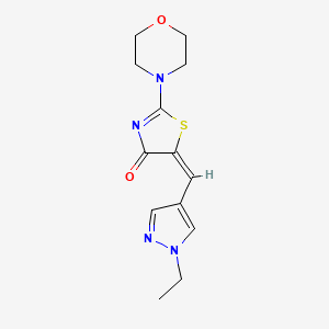 4(5H)-Thiazolone, 5-[(1-ethyl-1H-pyrazol-4-yl)methylidene]-2-(4-morpholinyl)-