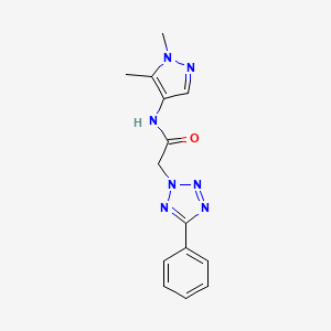 N-(1,5-dimethyl-1H-pyrazol-4-yl)-2-(5-phenyl-2H-tetrazol-2-yl)acetamide