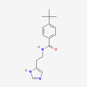 molecular formula C16H21N3O B10959987 4-tert-butyl-N-[2-(1H-imidazol-4-yl)ethyl]benzamide 