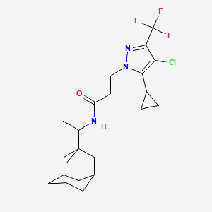 N-[1-(1-Adamantyl)ethyl]-3-[4-chloro-5-cyclopropyl-3-(trifluoromethyl)-1H-pyrazol-1-YL]propanamide