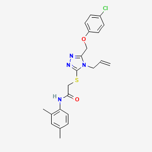 2-({5-[(4-chlorophenoxy)methyl]-4-(prop-2-en-1-yl)-4H-1,2,4-triazol-3-yl}sulfanyl)-N-(2,4-dimethylphenyl)acetamide