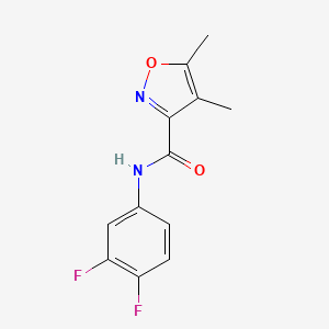 N-(3,4-difluorophenyl)-4,5-dimethyl-1,2-oxazole-3-carboxamide