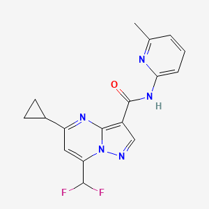 5-cyclopropyl-7-(difluoromethyl)-N-(6-methylpyridin-2-yl)pyrazolo[1,5-a]pyrimidine-3-carboxamide