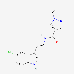 N-[2-(5-chloro-1H-indol-3-yl)ethyl]-1-ethyl-1H-pyrazole-4-carboxamide