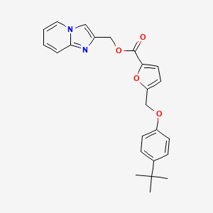 Imidazo[1,2-a]pyridin-2-ylmethyl 5-[(4-tert-butylphenoxy)methyl]furan-2-carboxylate