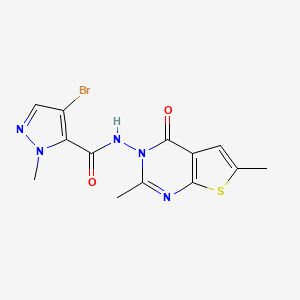 4-Bromo-N-[2,6-dimethyl-4-oxothieno[2,3-D]pyrimidin-3(4H)-YL]-1-methyl-1H-pyrazole-5-carboxamide