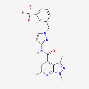 1,3,6-trimethyl-N-{1-[3-(trifluoromethyl)benzyl]-1H-pyrazol-3-yl}-1H-pyrazolo[3,4-b]pyridine-4-carboxamide