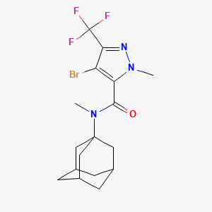 N-(1-Adamantyl)-4-bromo-N,1-dimethyl-3-(trifluoromethyl)-1H-pyrazole-5-carboxamide