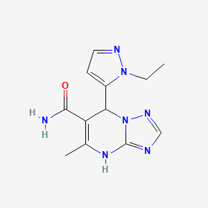 7-(1-ethyl-1H-pyrazol-5-yl)-5-methyl-4,7-dihydro[1,2,4]triazolo[1,5-a]pyrimidine-6-carboxamide