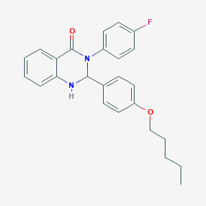 3-(4-fluorophenyl)-2-[4-(pentyloxy)phenyl]-2,3-dihydroquinazolin-4(1H)-one