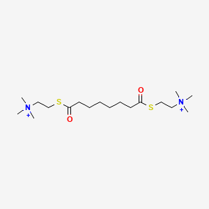 molecular formula C18H38N2O2S2+2 B10960478 2,2'-[(1,8-dioxooctane-1,8-diyl)disulfanediyl]bis(N,N,N-trimethylethanaminium) 