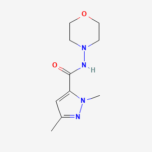 1,3-dimethyl-N-(morpholin-4-yl)-1H-pyrazole-5-carboxamide