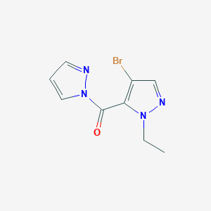 (4-bromo-1-ethyl-1H-pyrazol-5-yl)(1H-pyrazol-1-yl)methanone