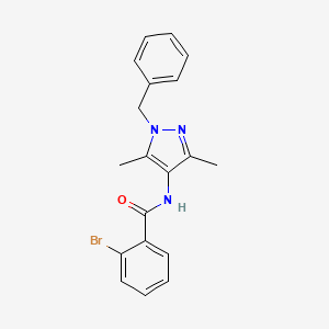 N-(1-benzyl-3,5-dimethyl-1H-pyrazol-4-yl)-2-bromobenzamide