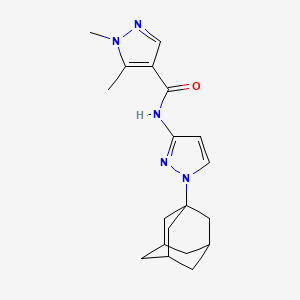 N-[1-(1-Adamantyl)-1H-pyrazol-3-YL]-1,5-dimethyl-1H-pyrazole-4-carboxamide