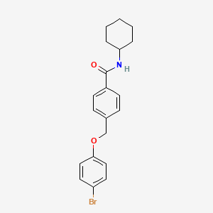 4-[(4-bromophenoxy)methyl]-N-cyclohexylbenzamide