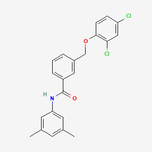 molecular formula C22H19Cl2NO2 B10960708 3-[(2,4-dichlorophenoxy)methyl]-N-(3,5-dimethylphenyl)benzamide 