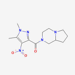 (1,5-Dimethyl-4-nitro-1H-pyrazol-3-YL)[hexahydropyrrolo[1,2-A]pyrazin-2(1H)-YL]methanone