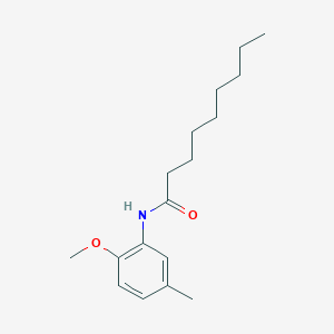 molecular formula C17H27NO2 B10960776 N-(2-methoxy-5-methylphenyl)nonanamide 