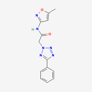 N-(5-methyl-1,2-oxazol-3-yl)-2-(5-phenyl-2H-tetrazol-2-yl)acetamide