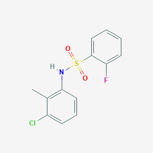 N-(3-chloro-2-methylphenyl)-2-fluorobenzenesulfonamide