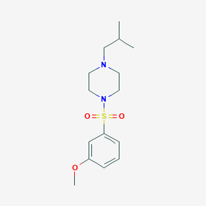 1-[(3-Methoxyphenyl)sulfonyl]-4-(2-methylpropyl)piperazine