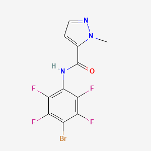 N-(4-bromo-2,3,5,6-tetrafluorophenyl)-1-methyl-1H-pyrazole-5-carboxamide