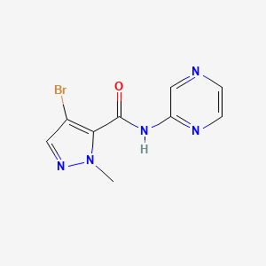 4-bromo-1-methyl-N-(pyrazin-2-yl)-1H-pyrazole-5-carboxamide