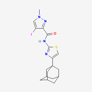 N-[4-(1-Adamantyl)-1,3-thiazol-2-YL]-4-iodo-1-methyl-1H-pyrazole-3-carboxamide