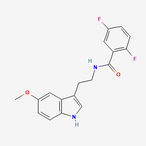 2,5-difluoro-N-[2-(5-methoxy-1H-indol-3-yl)ethyl]benzamide